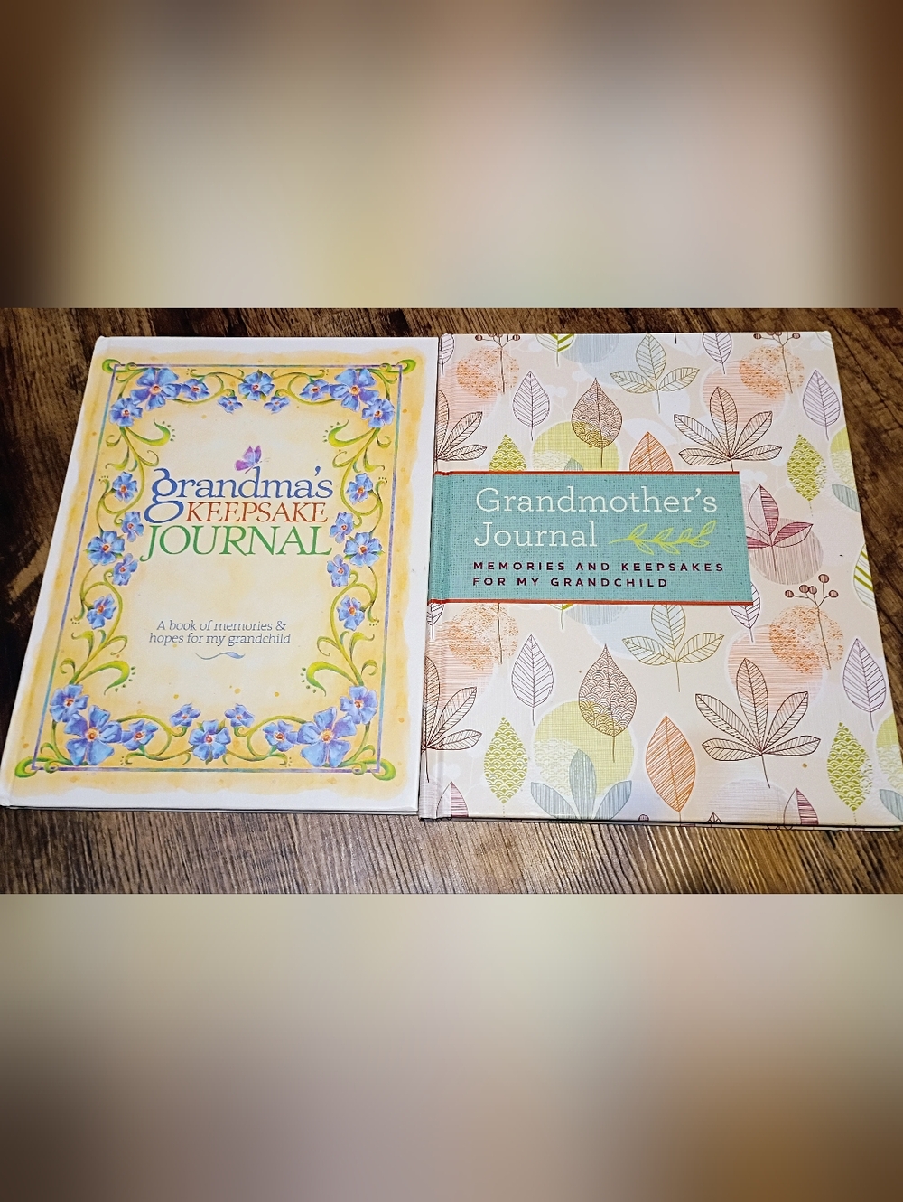 Grandmother's Journal Memories & Grandma's Keepsake Journal  Both For Grandchild